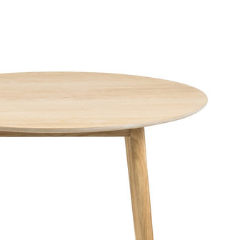 Eettafel Ontario rond eiken hout design