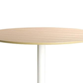Eettafel Tulp rond eiken met witte voet