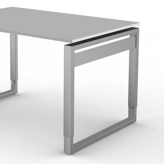 Bureau Workspace 120cm licht grijs hoogte verstelbaar detail