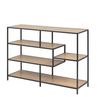 Actona - Boekenkast Honkytonk 78cm asymmetrisch wild eiken