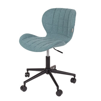 Meubelen-Online - Bureaustoel OMG blauw design merk Zuiver