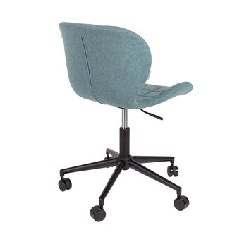 Meubelen-Online - Bureaustoel OMG blauw design merk Zuiver achterkant