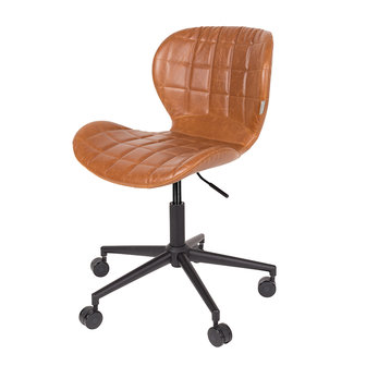 Meubelen-Online - Bureaustoel OMG bruin design merk Zuiver