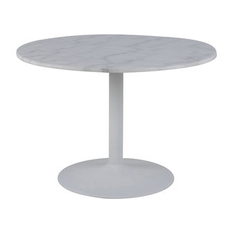 Meubelen-Online - Eettafel Isabella wit marmer rond 