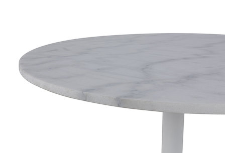 Meubelen-Online - Eettafel Isabella wit marmer rond  detail