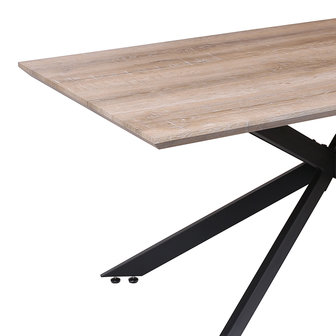 Meubelen-Online - Eettafel Timber oud eiken 180cm detail