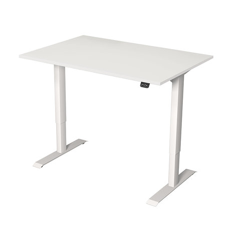 Meubelen-Online - Zit sta bureau Move-1 wit 120x80cm elektrisch verstelbaar