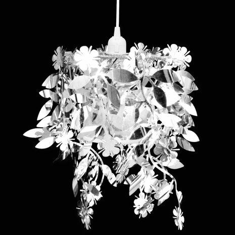 Hanglamp kroonluchter Leaves 21,5x30 cm zilver