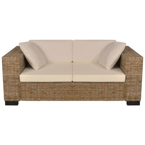 Bank Jan 2-zits rotan naturel