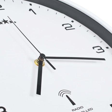 Ten einde raad modus de jouwe Wandklok met quartz uurwerk radiogestuurd 31 cm wit