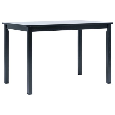 Eethoek Arno hout zwart tafel met 4 stoelen
