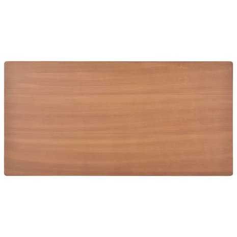 Eettafel Pascal 120x60x73cm bruin hout met stalen poten