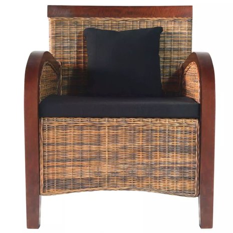 Fauteuil Lombok rotan met kussens