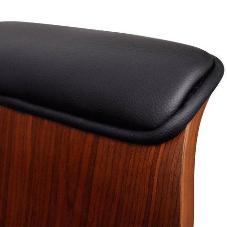 Bureaustoel Nivo hout met zwart verstelbaar