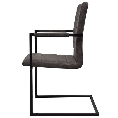 Meubelen-Online - Eetkamerstoelen Bo bruin set 2 met armleuningen