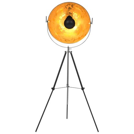 Meubelen-Online - Vloerlamp staand E27 51 cm zwart en goud