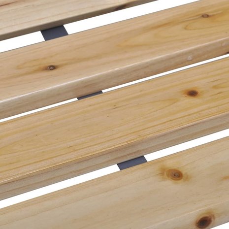 Meubelen-Online - Tuinbank Ramsey 112 cm hout en metaal