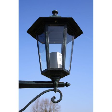 Meubelen-Online - Tuinlamp lantaarn Preston 2-arms 215 cm donkergroen