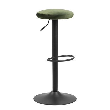 Meubelen-Online - Barkruk Lody set 2 stuks velvet groen