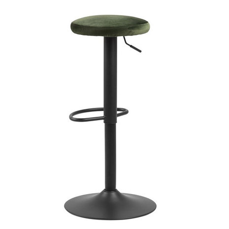 Meubelen-Online - Barkruk Lody set 2 stuks velvet groen