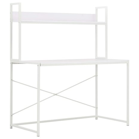Meubelen-Online - Computerbureau Jolly met opstand 120x60x138cm wit