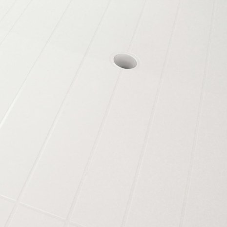 Meubelen-Online - Tuintafel Arno 126x76x72 cm kunststof wit