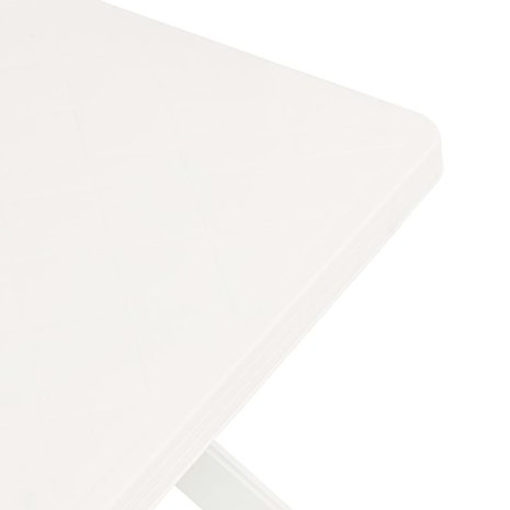 Meubelen-Online - Tuintafel Bistrotafel 70x70x72 cm kunststof wit