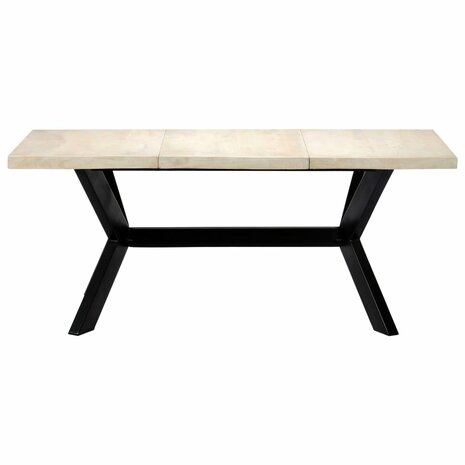 Meubelen-Online - Eettafel Francis 180x90x75 cm massief mangohout wit