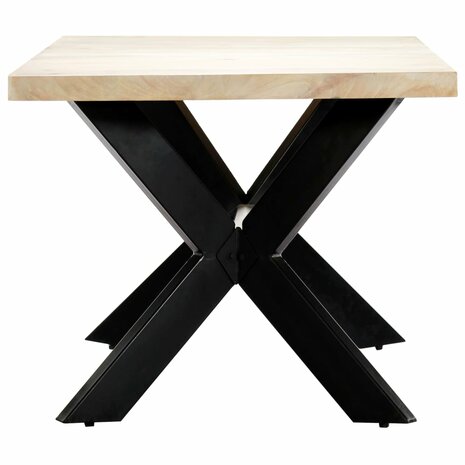 Meubelen-Online - Eettafel Francis 180x90x75 cm massief mangohout wit