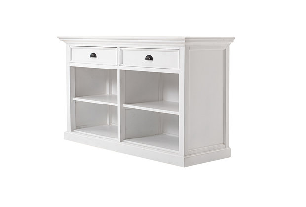 Meubelen-Online - Dressoir Wittevilla wit 85x145x50cm open