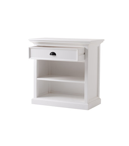 Meubelen-Online - Ladekast Wittevilla wit 79x81x43cm twee open vakken