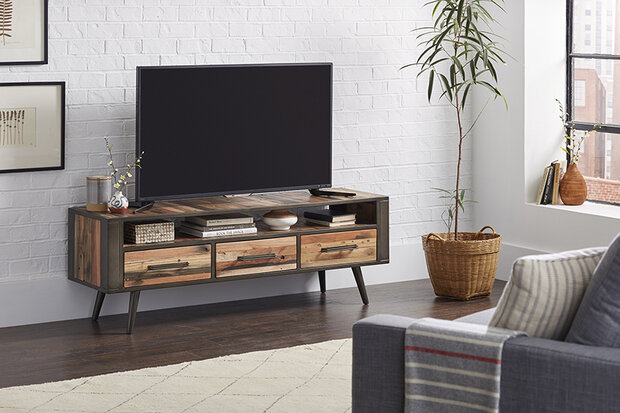 NovaSolo - TV-dressoir Jungalow 55x160x45cm hout bruin