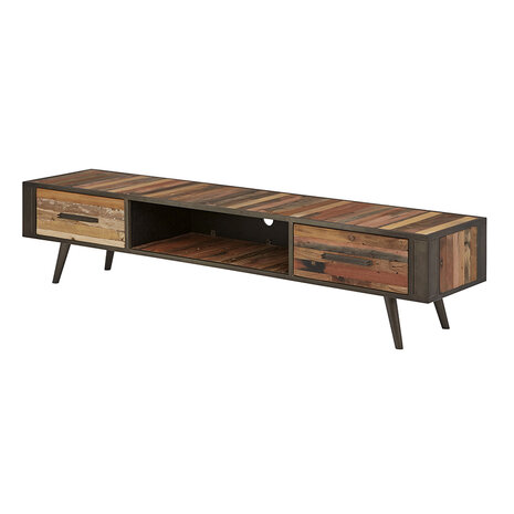 NovaSolo - TV-meubel Jungalow 45x200x45cm hout bruin