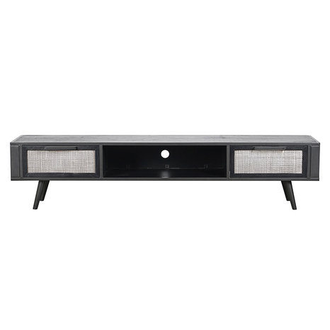 NovaSolo - TV-meubel Monsoon 45x200x45cm hout zwart