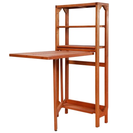 Meubelen-Online - Tuinset 2 stoelen met tafel en kast hout inklapbaar