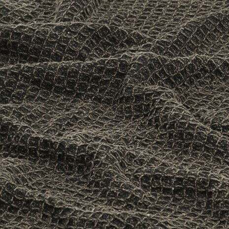 Meubelen-Online - Plaid 125x150 cm katoen antraciet en bruin