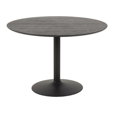 Meubelen-Online - Eettafel Norma rond 110cm zwart