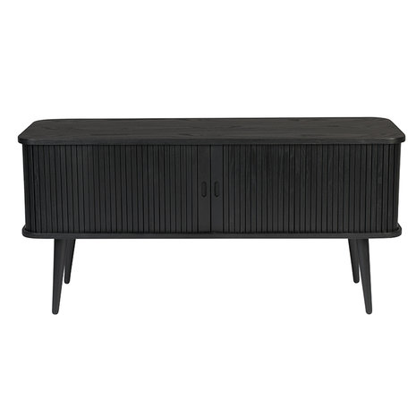 Meubelen-Online - Dressoir Barbier TV-meubel zwart hout - Zuiver