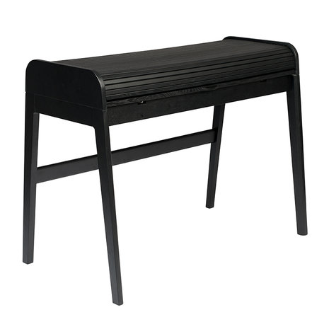 Meubelen-Online - Bureau Barbier hout zwart - Zuiver