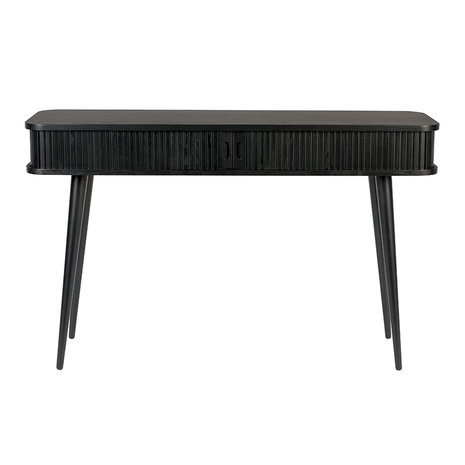 Meubelen-Online - Wandtafel Barbier sidetable hout zwart - Zuiver