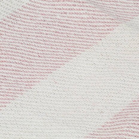 Plaid streep 125x150 cm katoen oudroze