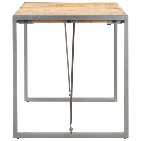 Eettafel Cooking 140x70x75 cm massief ruw mangohout