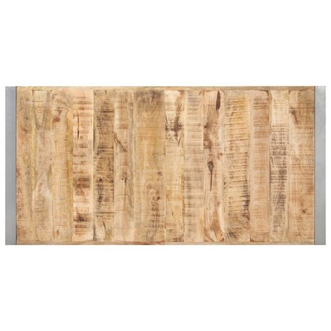 Eettafel Cooking 140x70x75 cm massief ruw mangohout