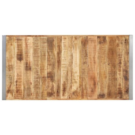 Eettafel Cooking 160x80x75 cm massief ruw mangohout