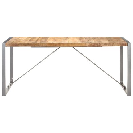 Eettafel Cooking 180x90x75 cm massief ruw mangohout