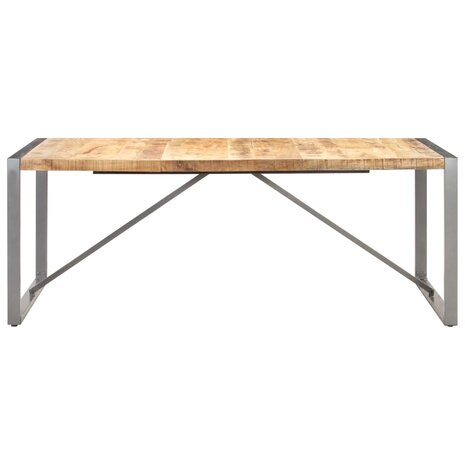 Eettafel Cooking 200x100x75 cm massief ruw mangohout