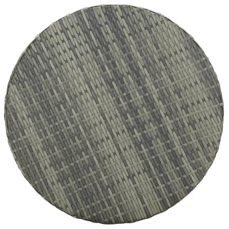 Bartafel Sandor 60,5x106 cm poly rattan grijs
