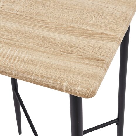 Bartafel Sunday 60x60x111 cm MDF eikenkleurig