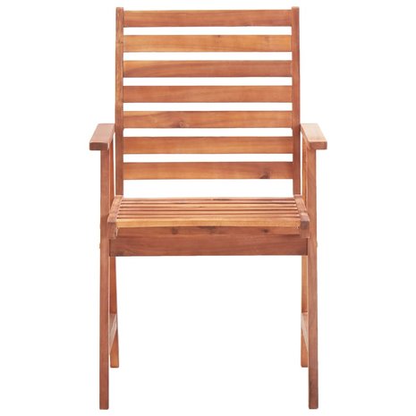 Tuinstoelen Adrie SET 2 st met kussens grijs massief acaciahout