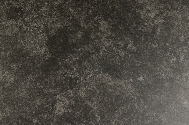 Eettafel Fairbanks rond 119cm zwart keramiek met metaal